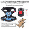 Picture of PoyPet Dog Harness No Pull, Reflective Adjustable No Choke Pet Vest with Front & Back Clips, Soft Padded and Control Training Handle for Large Dogs(Light Blue,XL)