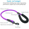 Picture of iYoShop Dual Dog Leash, Double Dog Leash, 360 Swivel No Tangle Walking Leash, Shock Absorbing Bungee for Two Dogs, Purple, Large (25-150 lbs)