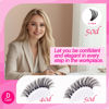 Picture of Lash Clusters,640pcs,Lash Clusters Kit,Natural Lash Extension Kit With Lash Bond and Seal,Remover,Applicator,Cluster Eyelash Extensions Kit,Eyelash Clusters,20D,30D,40D,50D,9-16MM-0.07D,DIY at Home
