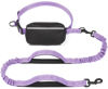 Picture of iYoShop Hands Free Dog Leash with Zipper Pouch, Dual Padded Handles and Durable Bungee for Walking, Jogging and Running Your Dog (Large, 25-120 lbs, Lavender)