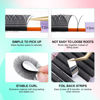 Picture of NAGARAKU YY Eyelash Extensions High Capacity 54 Rows 0.07 C Curl 7-15mm Mix Length Supplies Y Lash 4D Russian Volume Cross YY Eyelashes Handwoven Y Shaped Mesh Technology Wispy Cluster Matte Black
