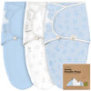 Picture of 3-Pack Organic Baby Swaddle Sleep Sacks - Newborn Swaddle Sack, Ergonomic Baby Swaddles 0-3 Months, Swaddles for Newborns, Baby Sleep Sack, Baby Swaddle Blanket Wrap,Baby Essentials (ABC Land Cloud)