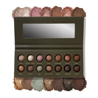 Picture of LAURA GELLER NEW YORK The Delectables Earthy Essentials Baked Eyeshadow Palette | 14 Pigmented Eyeshadows Blendable Natural Look