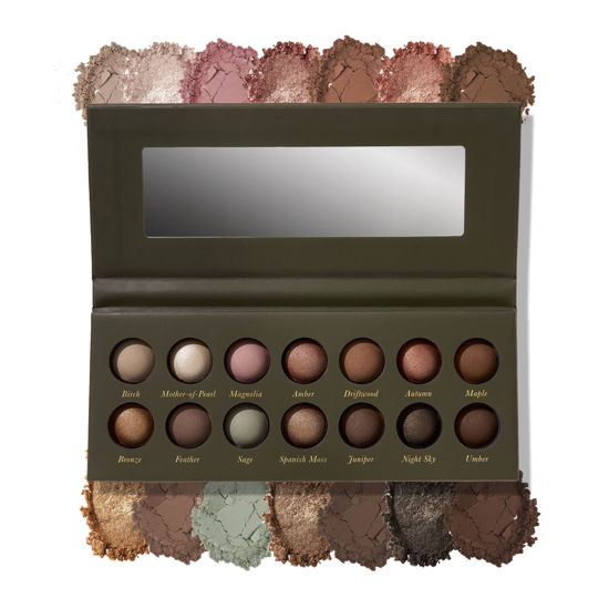 Picture of LAURA GELLER NEW YORK The Delectables Earthy Essentials Baked Eyeshadow Palette | 14 Pigmented Eyeshadows Blendable Natural Look