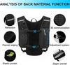 Picture of INOXTO Running Hydration Vest Backpack,Lightweight Insulated Pack with 1.5L Water Bladder Bag Daypack for Hiking Trail Running Cycling Race Marathon for Women Men (Black Blue)