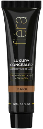 Picture of Fièra Luxury Concealer with Anti-Aging - All Day Coverage for Dark Circles, Fine Lines, Wrinkles & Spots - Dark, 0.5 Ounce