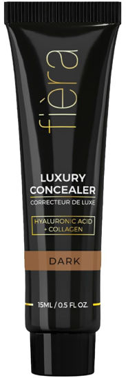 Picture of Fièra Luxury Concealer with Anti-Aging - All Day Coverage for Dark Circles, Fine Lines, Wrinkles & Spots - Dark, 0.5 Ounce