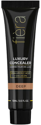 Picture of Fièra Luxury Concealer with Anti-Aging - All Day Coverage for Dark Circles, Fine Lines, Wrinkles & Spots - Deep, 0.5 Ounce