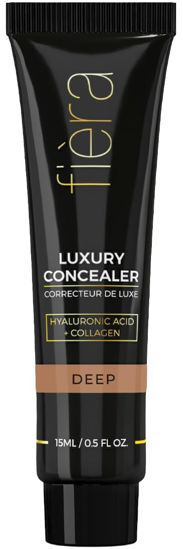 Picture of Fièra Luxury Concealer with Anti-Aging - All Day Coverage for Dark Circles, Fine Lines, Wrinkles & Spots - Deep, 0.5 Ounce
