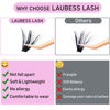 Picture of DIY Lash Extension Kit Bond and Seal Lash Glue Remover 300 Pcs 50D Lash Clusters Kit Mascara Wands Eyelash Extension Kit Eyelash Tweezers Individual Lashes Kit (Set 50D-0.07C-8-18Mix)