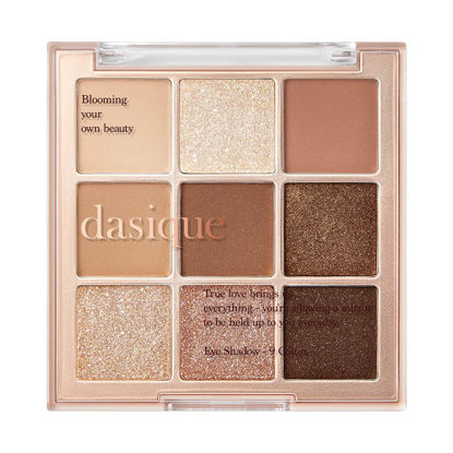 Picture of dasique Shadow Palette #01 Sugar Brownie I Cruelty-Free I 9 Blendable Shades in Smooth Matte and Shimmer Finishes with Gorgeous Pearls