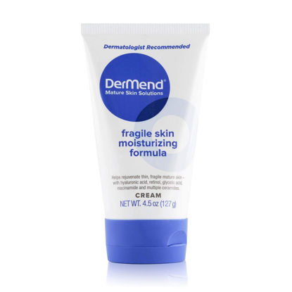 Picture of Dermend Specialized Fragile Skin Moisturizing Cream: Formula to Restore & Rejuvenate Mature Skin - Daily Moisturizer & Anti Wrinkle Cream for Firming & Strengthening Thin, Aging Skin - 4.5 Oz Tube