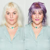 Picture of oVertone Haircare Color Depositing Conditioner - 8 oz Semi Permanent Hair Color with Shea Butter & Coconut Oil - Temporary Hair Color Dye - Vegan, Cruelty-Free - Smoky Purple