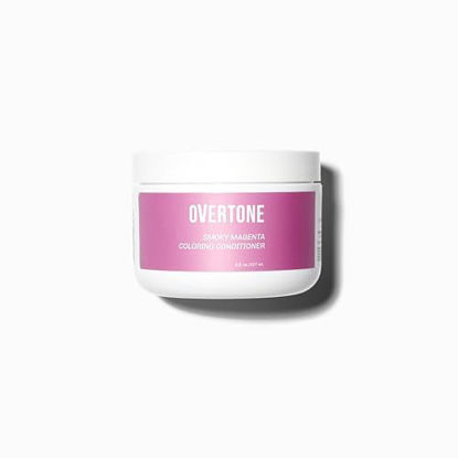 Picture of oVertone Haircare Color Depositing Conditioner - 8 oz Semi-Permanent Tint with Shea Butter & Coconut Oil - Temporary Vegan, Cruelty-Free Hair Tint/Dye - Smoky Magenta