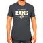 Picture of Team Fan Apparel NFL Adult Team Block Tagless T-Shirt - Cotton Blend - Charcoal - Perfect for Game Day - Comfort and Style (Los Angeles Rams - Black, Adult Medium)