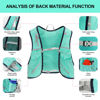 Picture of INOXTO Running Hydration Vest Backpack,Lightweight Insulated Pack with 1.5L Water Bladder Bag Daypack for Hiking Trail Running Cycling Race Marathon for Women Men (588 light green)