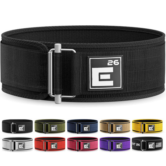 Picture of Self-Locking Weight Lifting Belt | Premium Weightlifting Belt for Serious Functional Fitness, Weight Lifting, and Olympic Lifting Athletes (Extra Small, Black)