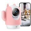 Picture of MaxiViz Pet Camera, 2K Indoor Security Camera, 360° Dog Camera with Phone App, Baby Monitor w/One-Touch Call, AI Motion Detection & Tracking, IR Night Vision, Cloud/SD Card Storage, 2.4GHz Wi-Fi, Pink