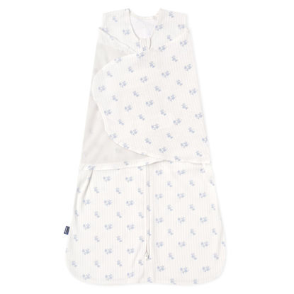 Picture of HALO 100% Cotton Sleepsack Swaddle, 3-Way Adjustable Wearable Blanket, TOG 1.5, Floral Vintage Stripe, Small, 3-6 Months