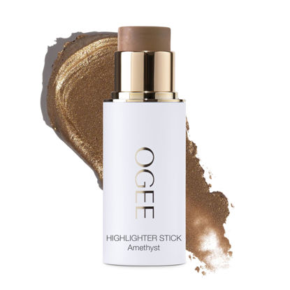 Picture of Ogee Sculpted Face Stick - Citrine (CITRINE - RADIANT GOLD SHIMMER) Certified Organic Bronzer Stick & Highlighter Makeup - Multi-Use Bronzer Stick for Face