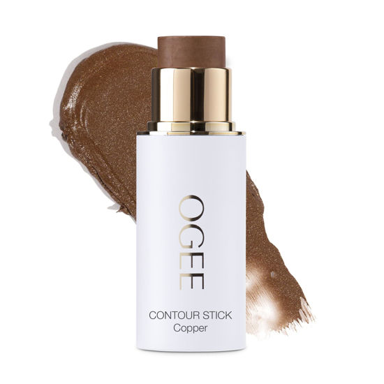 Picture of Ogee Sculpted Face Stick (COPPER - RADIANT COCOA) Certified Organic Bronzer Stick & Contour Makeup - Multi-Use Bronzer Stick for Face