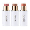 Picture of Ogee Face Stick Trio - Golden Contour Stick Makeup Collection - Certified Organic Bronzer, Blush Stick, and Highlighter Stick for a Flawless Look