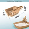 Picture of Kitty Sift FiberScoop Disposable Litter Scoop, Plastic-Free & Sustainable - Natural, One Size