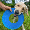 Picture of Nerf Dog Rubber Tire Flyer Dog Toy, Flying Disc, Lightweight, Durable, Floats in Water, Great for Beach and Pool, 10 Inch Diameter, for Medium/Large Breeds, Single Unit, Blue, Original
