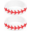 Picture of Set of Two (2) Baseball Silicone Rings Size 11 - Engagement Wedding Replacement Band for Active and Workout Lifestyles