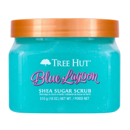 Picture of Tree Hut Blue Lagoon Shea Sugar Scrub, 18 oz, Ultra Hydrating and Exfoliating Scrub for Nourishing Essential Body Care