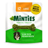 Picture of Minties Dental Chews for Dogs, 12 Count, Vet-Recommended Mint-Flavored Dental Treats for Large Dogs Over 50 lbs, Dental Bones Clean Teeth, Fight Bad Breath, and Removes Plaque and Tartar