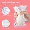 Picture of Nuliie 120 Pcs Breastmilk Storage Bags, 8 OZ Breast Milk Storing Bags, BPA-Free, Milk Storage Bags with Pour Spout for Breastfeeding, Self-Standing Bag, Space Saving Flat Profile