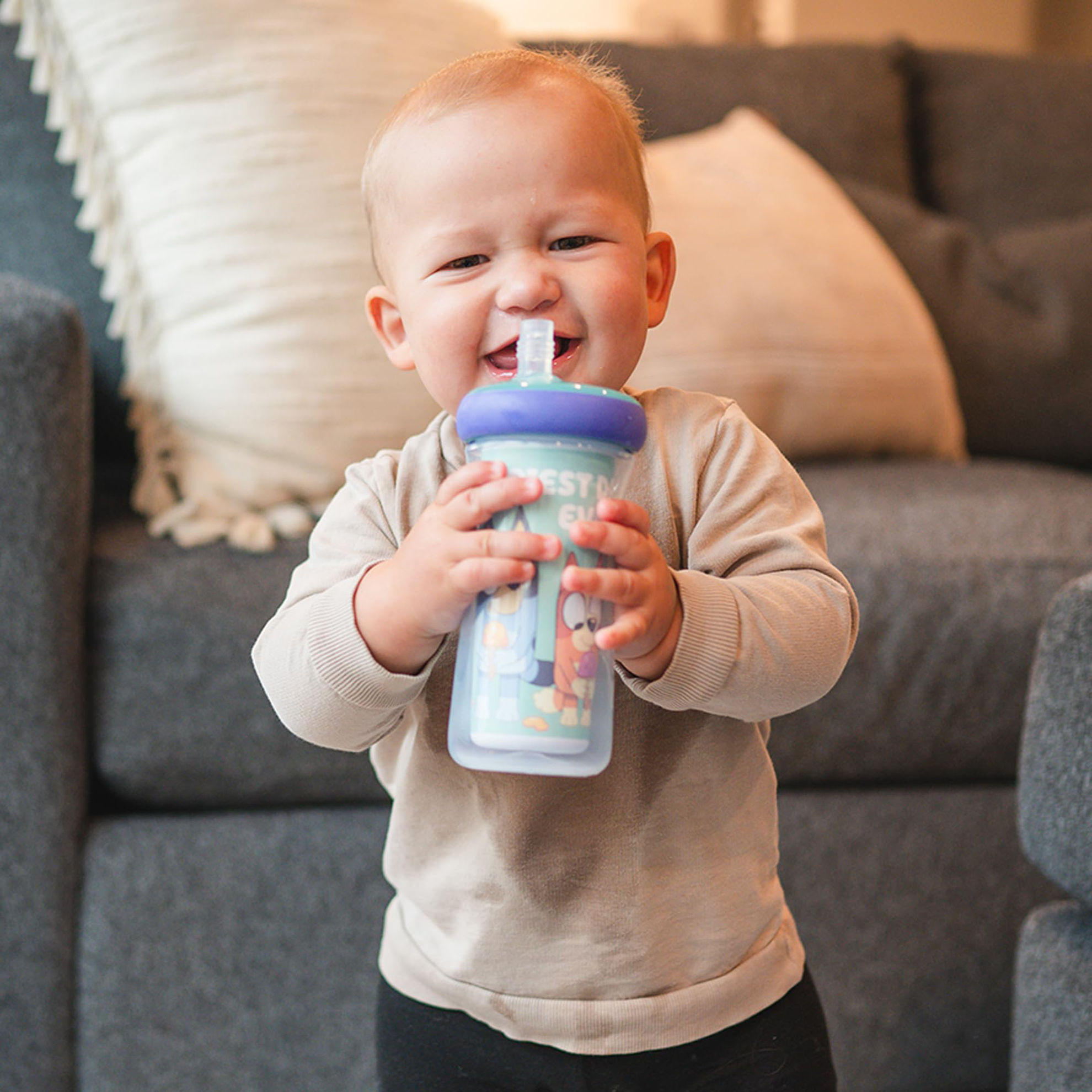 The First Years Bluey Trainer Weighted Straw Cup - Toddler - View #9