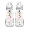 Picture of MAM Easy Active Bottle 11 oz (2-Count), Fast Flow Bottles, 4+ Month, Unisex, Gray