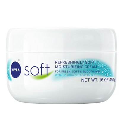 Picture of NIVEA Soft Cream, Refreshingly Soft Moisturizing Cream, Body Cream, Hand Cream, Face Cream, 16 Oz Jar