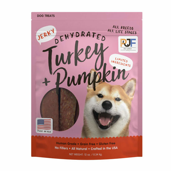 Picture of Pet Jerky Factory Premium Dog Treats | 100% Human Grade | USA Made | Grain Free | Turkey and Pumpkin, 12 oz.