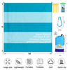 Picture of BYDOLL Beach Blanket Waterproof Sandproof Oversized Lightweight 10'×9' 1-8 Adults Beach Blanket Large Picnic Mat Beach Blanket for Travel Camping Hiking Picnic