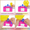 Picture of IDAODAN Electric Balloon Pump, Portable Electric Balloon Blower Machine Balloon Air Pump Dual Nozzle Rose Red 110V 600W Balloon Inflator for Party Decorations