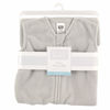 Picture of Hudson Baby Unisex Baby Plush Sleeping Bag, Sack, Blanket, Solid Light Gray Fleece, 0-6 Months