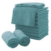 Picture of Microfiber Facial Cloths Fast Drying Washcloth 12 pack - Premium Soft Makeup Remover Cloths - Teal