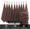 Picture of Microfiber Facial Cloths Fast Drying Washcloth 12 pack - Premium Soft Makeup Remover Cloths - Wood Brown