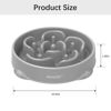 Picture of MateeyLife Large Slow Feeder Dog Bowls, Anti-Choking Puzzle Dog Food Bowls, Non Slip Interactive Dog Feeding Bowls Slow Down Eating, Bloat Stop Maze Dog Dishes Dog Feeder for Large Breeds 4 Cups Gray