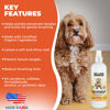 Picture of We Love Doodles Dog Detangler Spray - Leave-in Conditioner for Dogs - Dog Detangling Spray - Dematting Spray for Dogs - Tangle Remover - Made in The USA - Large 16 fl oz (Mango)