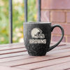 Picture of Rico Industries NFL Football Cleveland Browns Alternate 16 oz Team Color Laser Engraved Speckled Ceramic Coffee Mug