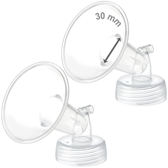 Maymom Wide Neck Pump Deel voor Spectra S1 Spectra S2 Spectra 9 Plus Borstpomp; Incl Brede Mond Flens (één flens-32mm Flens; Niet Originele Spectra Flens; Niet Originele Spectra Baby USA Onderdelen