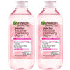 Picture of Garnier Micellar Water with Rose Water and Glycerin, Hydrating Facial Cleanser & Makeup Remover, For All Skin Types, Vegan, Cruelty Free, 13.5 Fl Oz (400mL), 2 Count