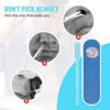 Picture of Moonboat 2-in-1 Nasal Hair Cutter, 2024 New Double Sided Nose Hair Knife, Nostril Hair Remover Tool, Portable Manual 360° Rotating Nose Hair Trimmer with Ear Picker for Women Men(Blue,6pcs)