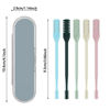 Picture of Moonboat 2-in-1 Nasal Hair Cutter, 2024 New Double Sided Nose Hair Knife, Nostril Hair Remover Tool, Portable Manual 360° Rotating Nose Hair Trimmer with Ear Picker for Women Men(Blue,6pcs)
