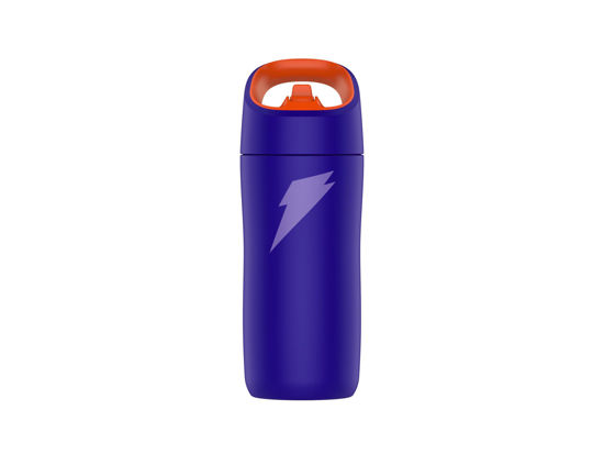 Picture of Gatorade Kids' Rookie Metal Water Bottle, 12oz, Stainless Steel Bottle, Double-Wall Insulation, Vacuum Insulated, Thermo Mug