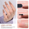 Picture of GAOY Poly Gel Nail Kit with U V Light Starter Kit, 6 Colors Nude Pink Black Builder Gel Nail Extension Kit for Beginners with Everything Nail Art DIY at Home